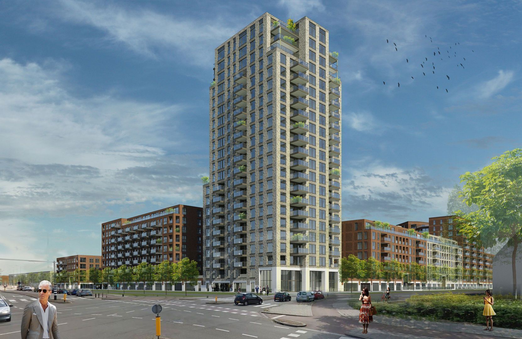 Residential tower in new area - The James Company